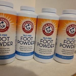 (4) Arm & Hammer  Foot powder